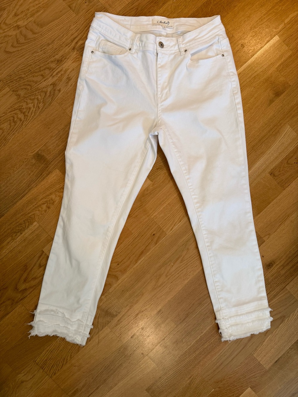 CHARLIE B White Straight-Leg Denim Pants - Picture 2 of 11